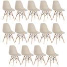 Laraz, KIT - 14 x cadeiras Charles Eames Eiffel DSW - Base de madeira clara - Nude