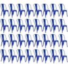 Laraz, Kit 32 cadeiras Iron Tolix design industrial Azul escuro