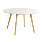 Laraz, Mesa de jantar redonda Leda 120 cm Branco