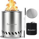 Lareira de mesa AmazStove 25x18 cm, portátil, baixa emissão de fumaça Lareira de mesa AmazStove 25x18 cm, portátil, baixa emissão de fumaça