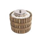 Lareira Ecológica Portátil De Mesa Eco Barril Inox
