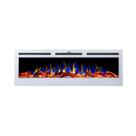 Lareira Elétrica de Embutir Aquecedor 220v Tela 50" Polegadas Branca Chaleur
