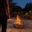 Lareira Em Aço Carbono Para Ambientes Externos Como Jardim Ideal Para Airbnb