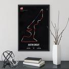 Las Vegas F1 Track Poster Arte De Parede Sem Moldura Para Decoração De Casa De Sala De Estar
