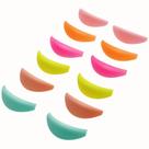 Lash Lift Shields Sem cola Escudo de elevação de cílios Almofadas de elevação de cílios mais largas Rainbow Lami Lamination Roller LM Curler Pad Soft Eyelash Perm Rod, 6 tamanhos, bolha de ar, silicone, protetor leve, levantamento natural
