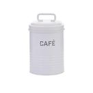 Lata Cafe Branca 12X19X12Cm Metal