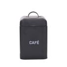Lata Cafe Retro Preta 12X19X12Cm Aco Carb