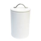 Lata de Café 400g Minimalista Com Alça - Branco - Hermética