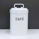 Lata de Café 500g Branca Grão Ou Pó Porta Mantimentos