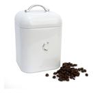 Lata de Café 500g Minimalista Com Alça - Branco - Hermética