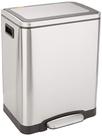 Lata de lixo Amazon Basics 30L Dual Bin Soft-Close em aço inoxidável