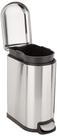 Lata de lixo Amazon Basics Retangular de 10L/2,6 galões de aço inoxidável
