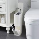 Lata de lixo COMODID 4.4 Wide RVs Slim com tampa 5L branca Lata de lixo COMODID 4.4 Wide RVs Slim com tampa 5L branca