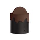 Lata de lixo Cute Chocolate Drip Desktop com tampa 500g