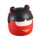 Lata de lixo de mesa Cute Nezha Red Mini com tampa 205g PP