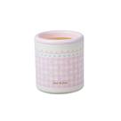 Lata de lixo de mesa fofa rosa com design de coração e laço 150g
