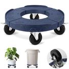 Lata de lixo Dolly TolanBBT com rodas atualizadas de 3 polegadas, azul