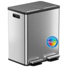 Lata de lixo e lixeira iTouchless 60L com fechamento suave