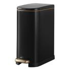 Lata de lixo ELPHECO 13,5 L/3,5 galões de aço inoxidável preto fosco