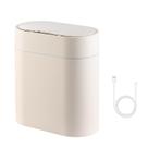 Lata de lixo ELPHECO 9,5 L com tampa, sensor de movimento, recarregável