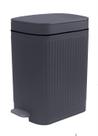 Lata de lixo Feisco Small 10L com tampa, pedal e prensa tipo cinza Lata de lixo Feisco Small 10L com tampa, pedal e prensa tipo cinza