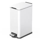 Lata de lixo Home Zone Living 15L Slim com tampa macia branca