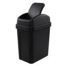 Lata de lixo Hommp 8L Swing Top preta