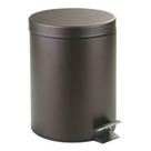Lata de lixo iDesign 44211EU Metal Step 5L com tampa de bronze