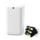 Lata de lixo inteligente Airdeer Automatic 15L, autovedante, branca