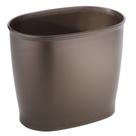 Lata de lixo InterDesign Oval Plastic Kent Collection Bronze