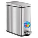 Lata de lixo iTouchless SoftStep 5L em aço inoxidável com tampa
