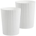 Lata de lixo JiaTua Plastic Lixeira de 6,8 L para banheiro, pacote com 2