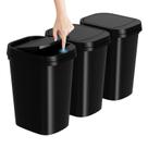 Lata de lixo KSSKSS, pacote de 3 litros, 10 litros com tampa para banheiro, escritório, cozinha