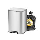 Lata de lixo KUK 20L/5,3 galões com tampa de aço inoxidável com balde interno