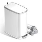 Lata de lixo KUK Slim 10L em aço inoxidável com tampa Soft Close White