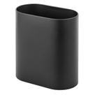 Lata de lixo mDesign Slim em forma de pílula de aço inoxidável reciclado 7L