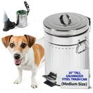 Lata de lixo Pet Fit For Life em aço galvanizado 12L/3,2 galões Lata de lixo Pet Fit For Life em aço galvanizado 12L/3,2 galões