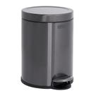Lata de Lixo Rubbermaid 6L em Aço Inoxidável com Tampa de Carvão
