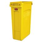 Lata de lixo Rubbermaid Commercial Slim Jim 87L amarela Lata de lixo Rubbermaid Commercial Slim Jim 87L amarela