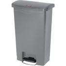 Lata de lixo Rubbermaid Commercial Streamline Slim 13L cinza