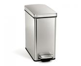 Lata de lixo simplehuman 10L para banheiro de aço inoxidável