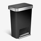 Lata de Lixo Simplehuman de 45L/12 Galões com Tampa Macia - Preta