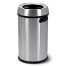 Lata de lixo Simpli-Magic 65L Open Top em aço inoxidável
