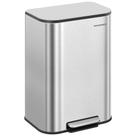 Lata de lixo SONGMICS 50L em aço inoxidável com tampa Soft Close