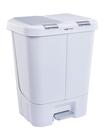 Lata de lixo Step N' Sort 40L Dual Push Top e Step Top branca