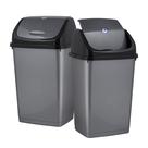 Lata de lixo Superior Kitchen 49L/13 galões com tampa giratória de plástico