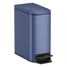 Lata de lixo TIPGO Slim 6L/1,6 galões com tampa Soft Close azul marinho