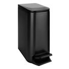 Lata de lixo TIPGO Slim 6L/1,6 galões com tampa Soft Close preta