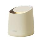 Lata de lixo tipo prensa Desktop Compact Cream White B