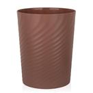 Lata de lixo UJOLY Cesto de lixo de plástico de 6,8 L/1,8 galões marrom Lata de lixo UJOLY Cesto de lixo de plástico de 6,8 L/1,8 galões marrom